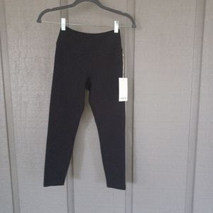 Mate The Label Organic Cotton Blend Stretch Midi Legging Size XS Color Black